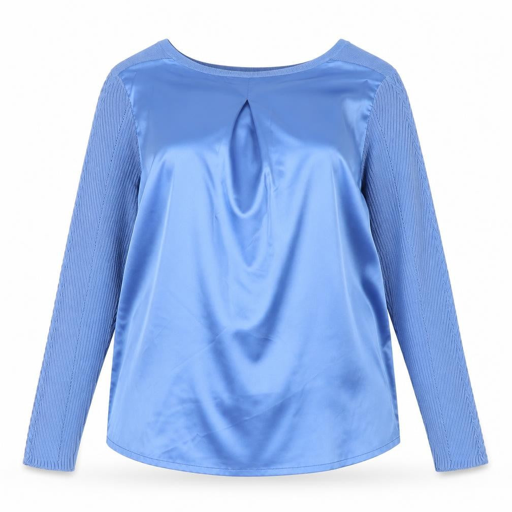 Womens UK Size 10 Laura Ashley Blue Basic Blouse