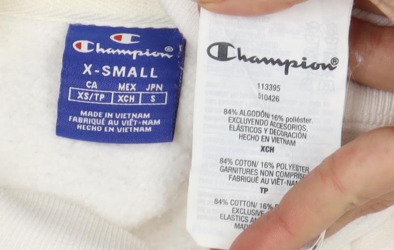 Champion Women's Ivory Pullover Sweatshirt M