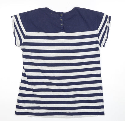 TOG 24 Women's Blue Striped T-Shirt Size 12