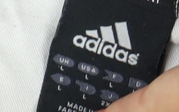 Adidas All Blacks Men's 2XL Black Striped Polo