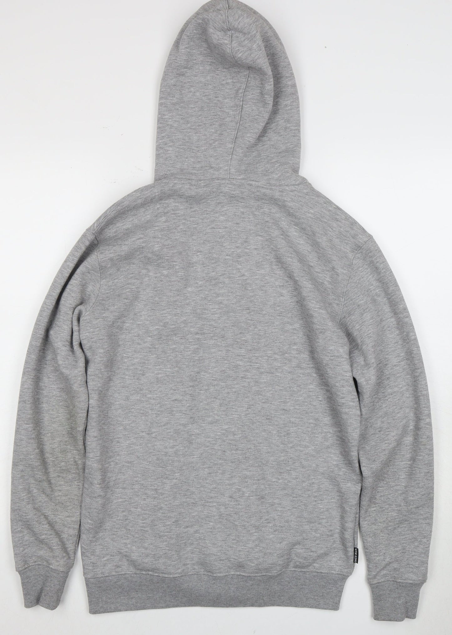 Mens UK Size S Gym King Grey Full Zip Hoodie