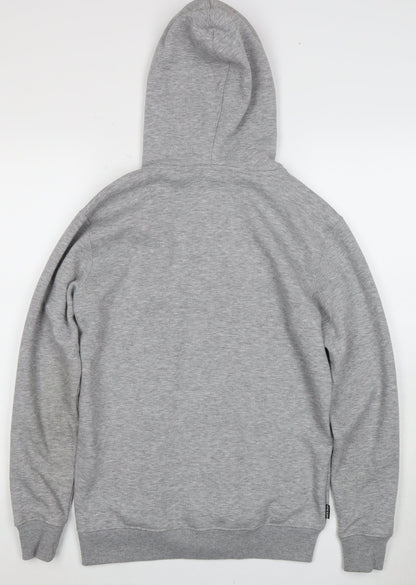 Mens UK Size S Gym King Grey Full Zip Hoodie