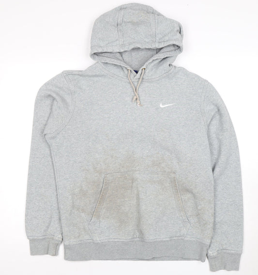 Mens UK Size M Nike Grey Pullover Hoodie