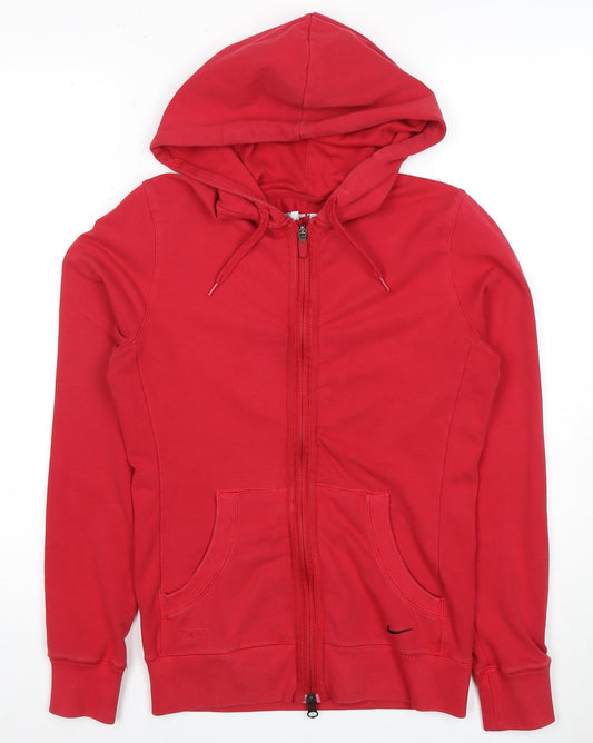 Nike Women's Red Full Zip Hoodie Size S