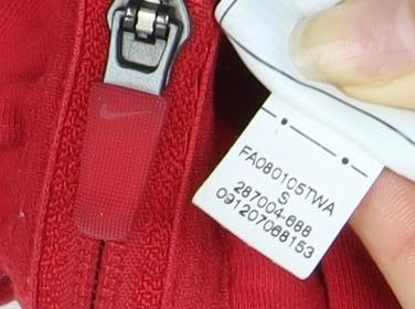 Nike Women's Red Full Zip Hoodie Size S