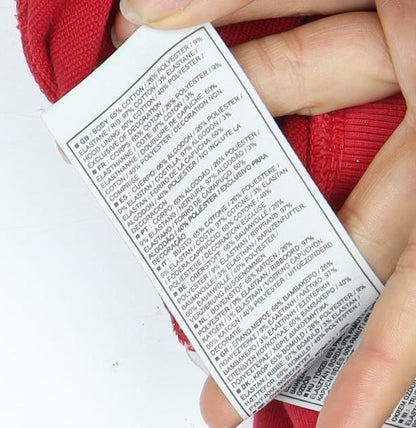 Nike Women's Red Full Zip Hoodie Size S