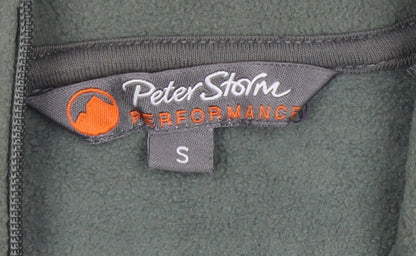 Mens UK Size S Peter Storm Green 1/4 Zip Sweatshirt