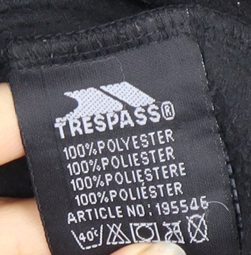 Trespass Men's Black Fleece Sweatshirt L Zip