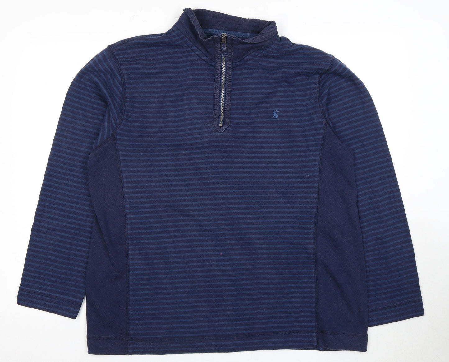 Mens UK Size L Joules Blue 1/2 Zip Hoodie