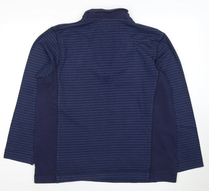 Mens UK Size L Joules Blue 1/2 Zip Hoodie