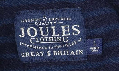 Mens UK Size L Joules Blue 1/2 Zip Hoodie