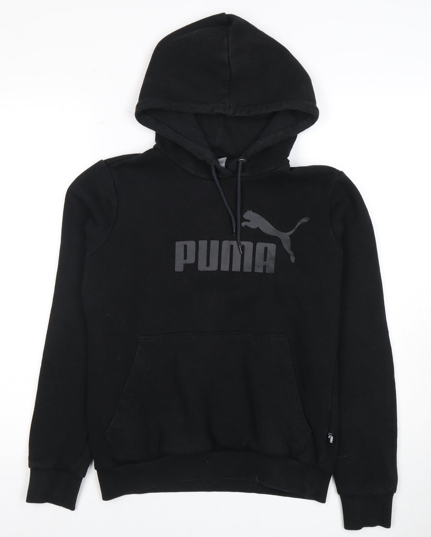 Mens UK Size M PUMA Black Pullover Hoodie