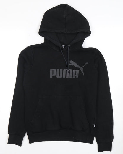 Mens UK Size M PUMA Black Pullover Hoodie