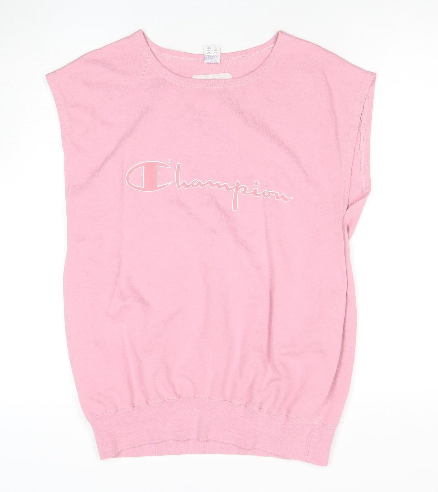 Champion Pink Sleeveless Unisex T-Shirt XL