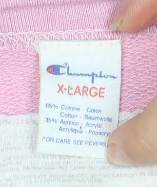 Champion Pink Sleeveless Unisex T-Shirt XL