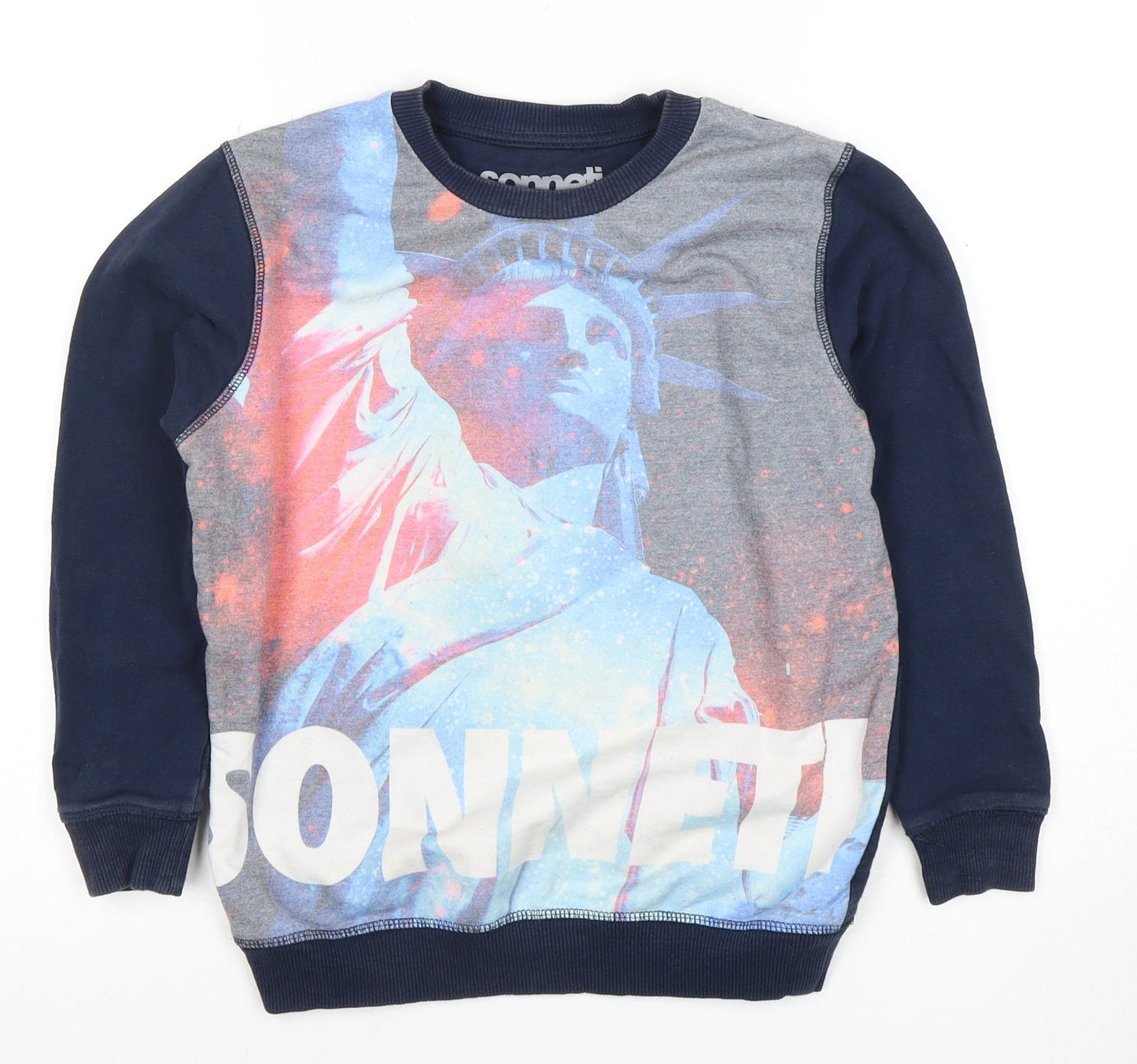 Sonneti Boys Blue Graphic Pullover Sweatshirt 10-12 Years