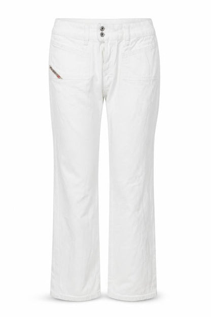 Womens UK Size 2 Diesel  Straight White Jeans