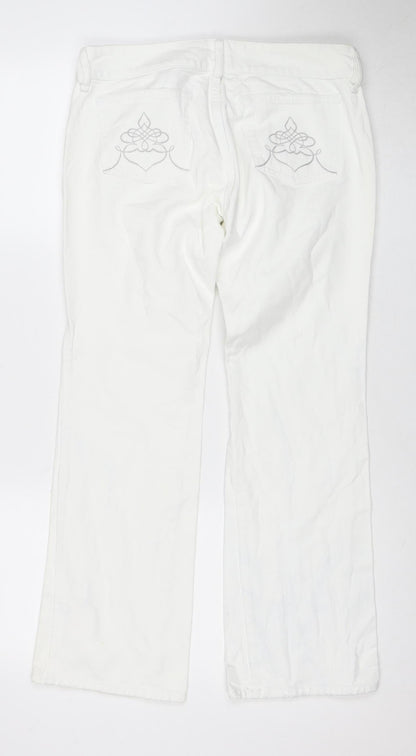 Diesel Women's White Straight Jeans Size 2