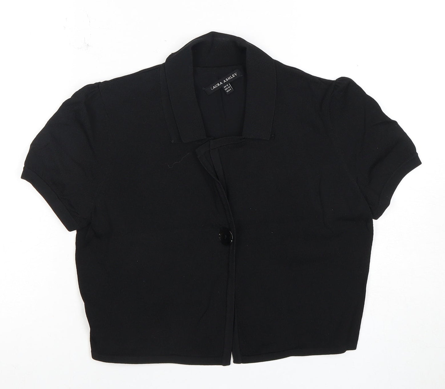 Laura Ashley Women's Black Cardigan UK 10 Collared