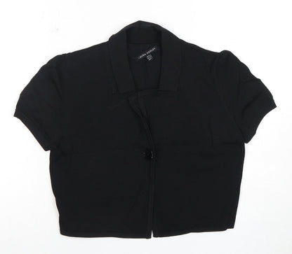 Laura Ashley Women's Black Cardigan UK 10 Collared
