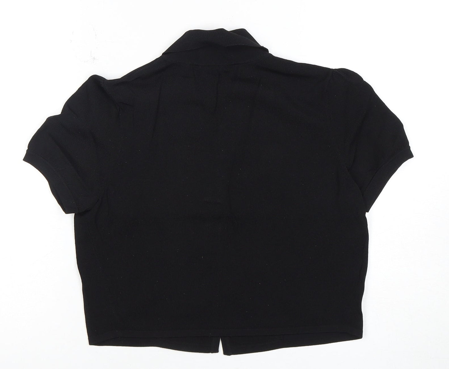 Laura Ashley Women's Black Cardigan UK 10 Collared