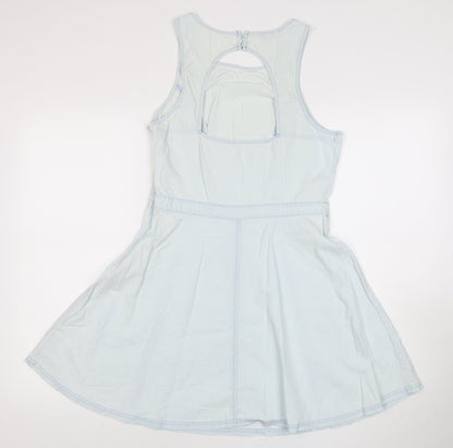 SoulCalCo Women's Blue Fit & Flare Dress Size 12