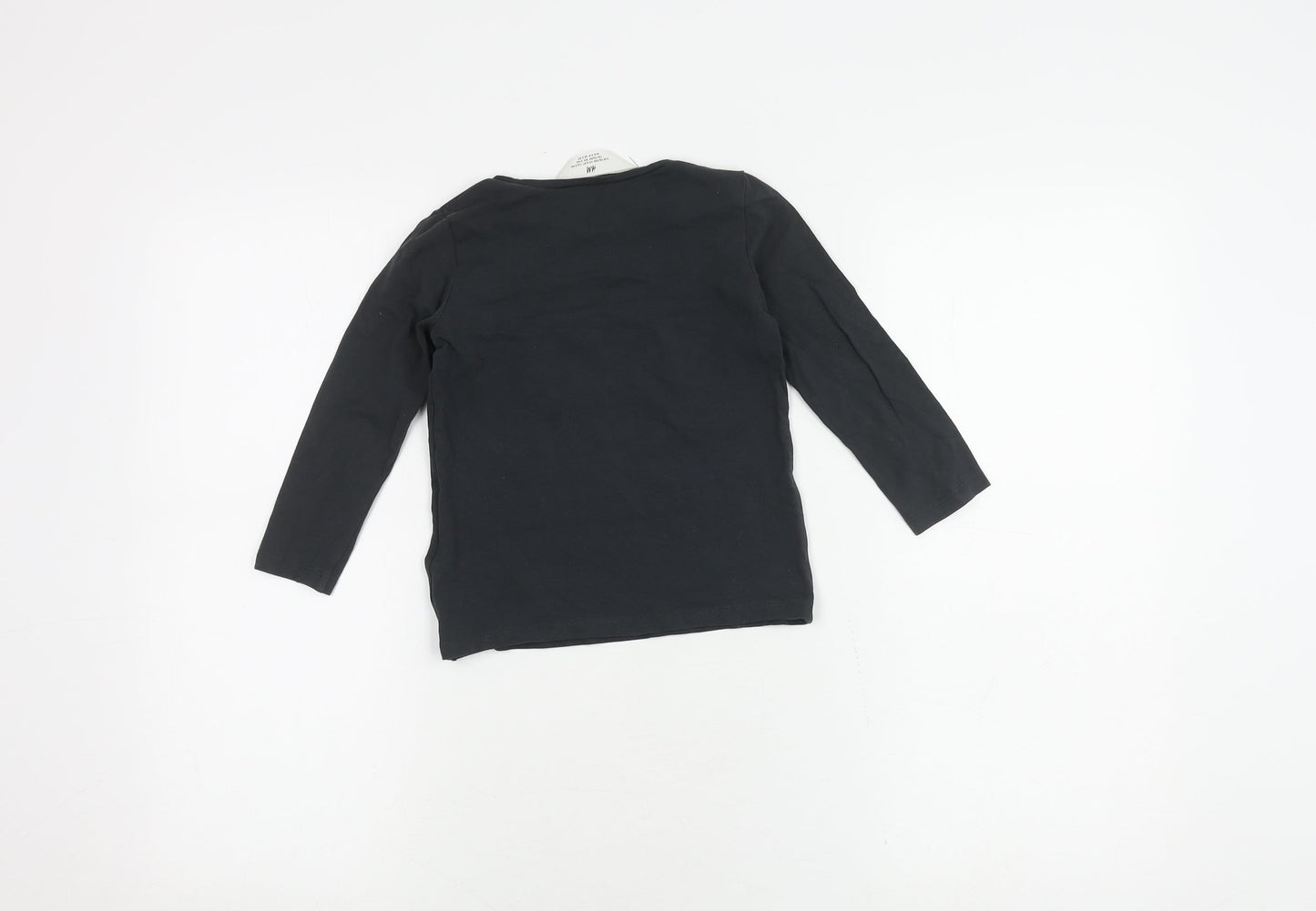 Teens UK Size 2-4 H&M Black  T-Shirt