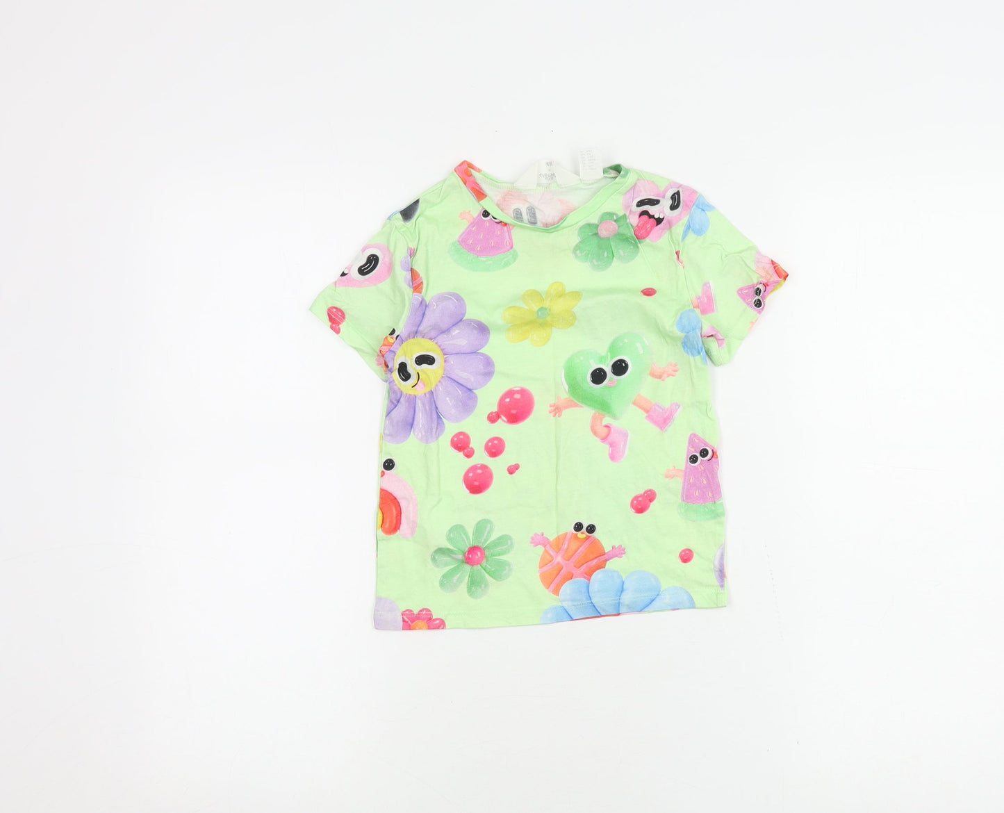 H&M Girls Multicoloured Graphic T-Shirt 4-6 Years
