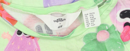 H&M Girls Multicoloured Graphic T-Shirt 4-6 Years
