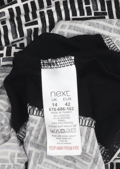 Womens UK Size 14 NEXT Black  Blouse