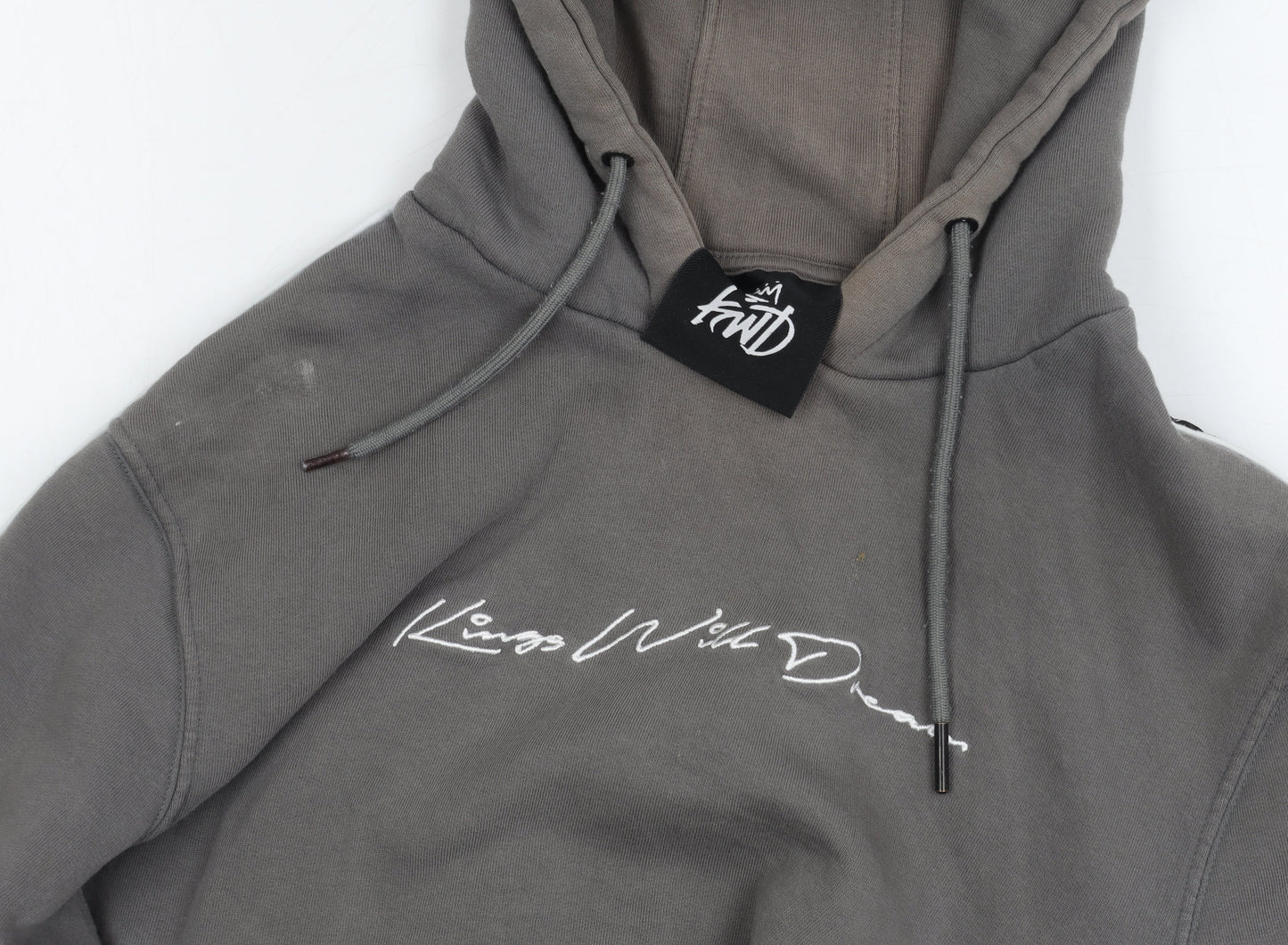 Mens UK Size L Kings Will Dream Grey Pullover Hoodie