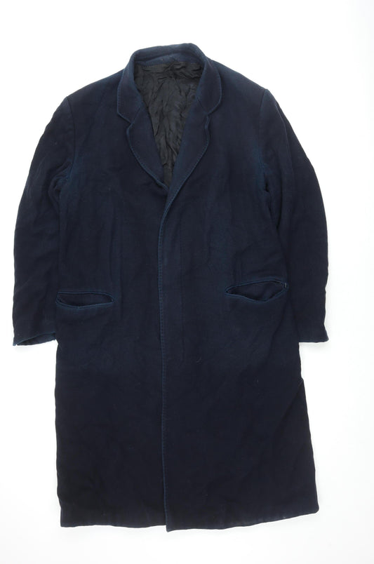 Mens UK Size 42 L Skopes Blue Overcoat