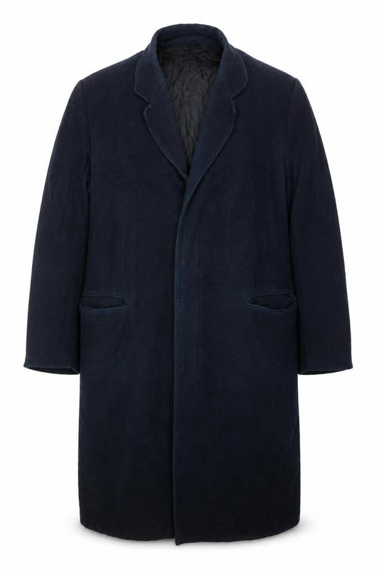 Mens UK Size 42 L Skopes Blue Overcoat