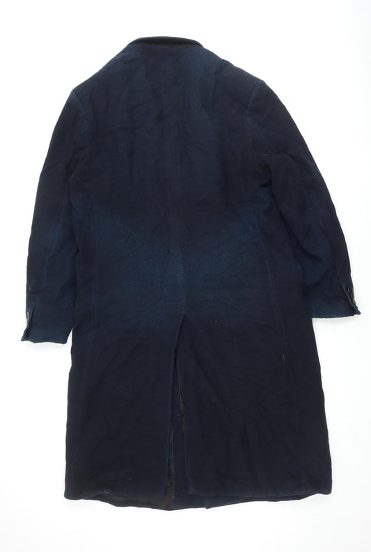 Mens UK Size 42 L Skopes Blue Overcoat