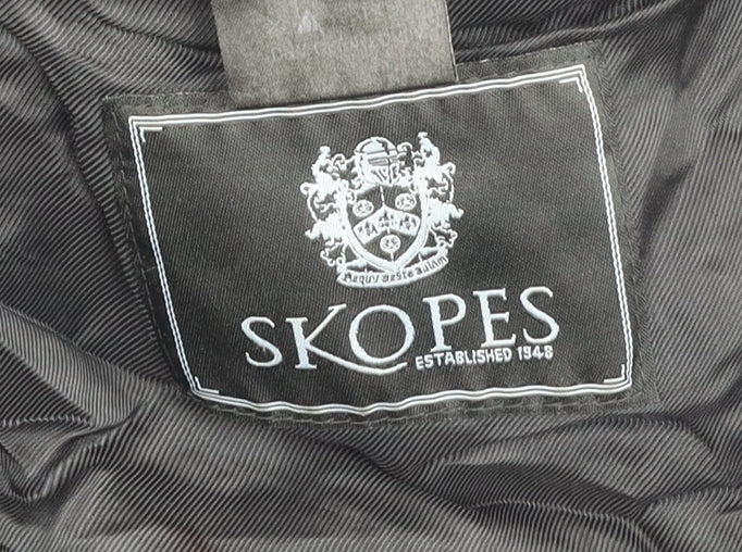 Mens UK Size 42 L Skopes Blue Overcoat
