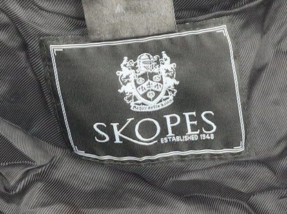 Mens UK Size 42 L Skopes Blue Overcoat