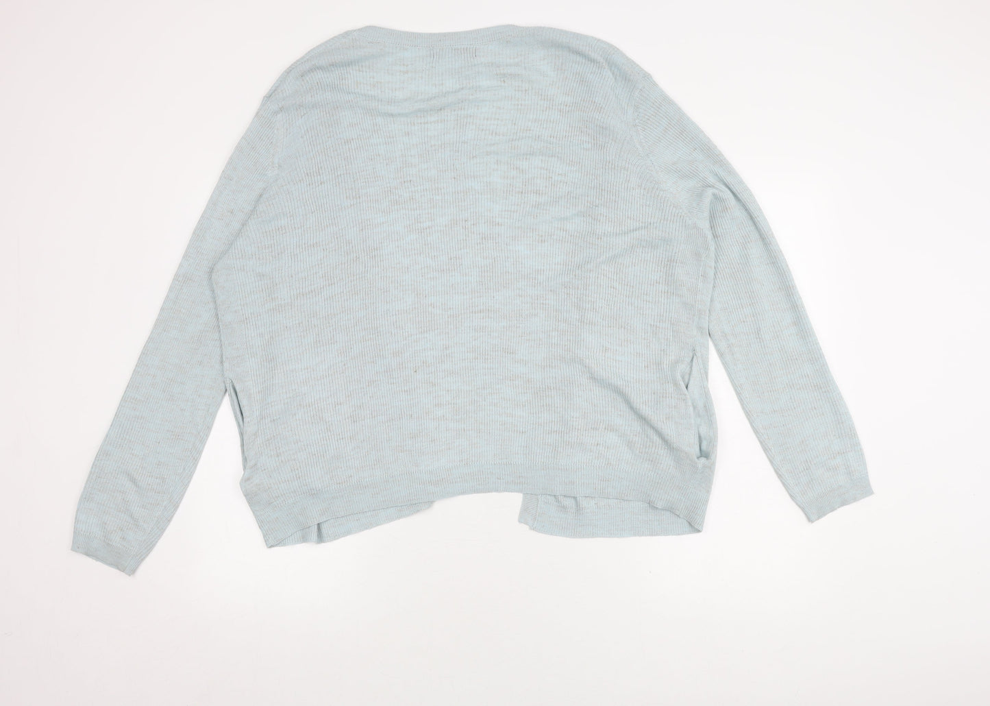 Womens UK Size XL Marks and Spencer Blue Cardigan Jumper