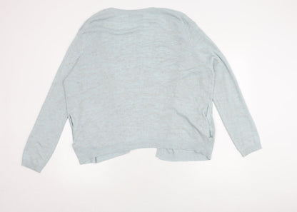 Womens UK Size XL Marks and Spencer Blue Cardigan Jumper