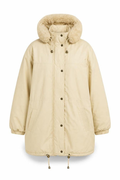 Womens UK Size 18 Classic Woman Beige Parka Coat