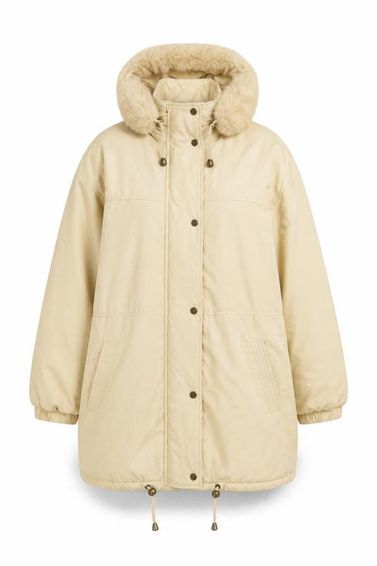 Womens UK Size 18 Classic Woman Beige Parka Coat