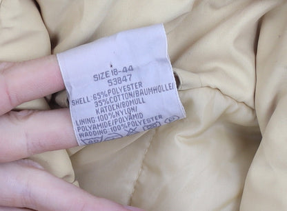 Classic Woman Beige Parka Jacket Women Size 18 Winter Casual