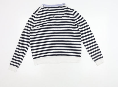 Marks and Spencer Women's Multicoloured Striped Cardigan Size 16