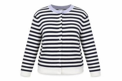 Marks and Spencer Women's Multicoloured Striped Cardigan Size 16
