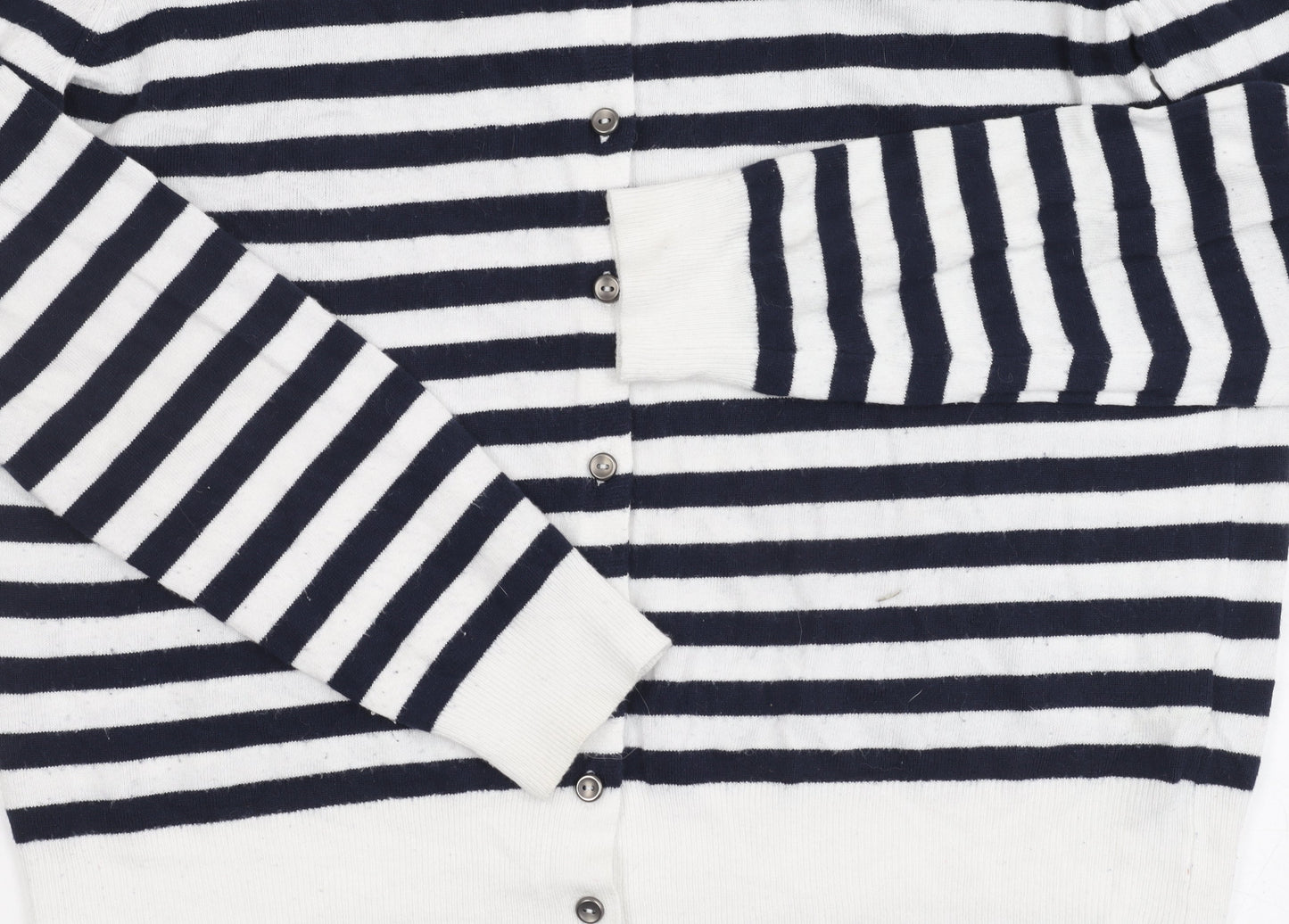 Marks and Spencer Women's Multicoloured Striped Cardigan Size 16