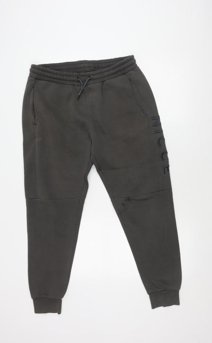 Nicce Men's Black Jogger Trousers M Medium Casual