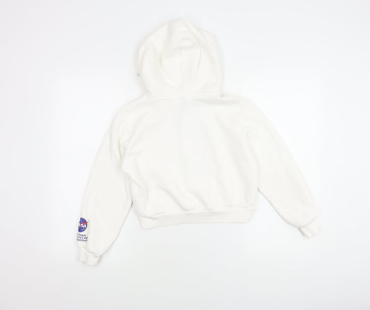 H&M Women's White NASA Graphic Hoodie - XS