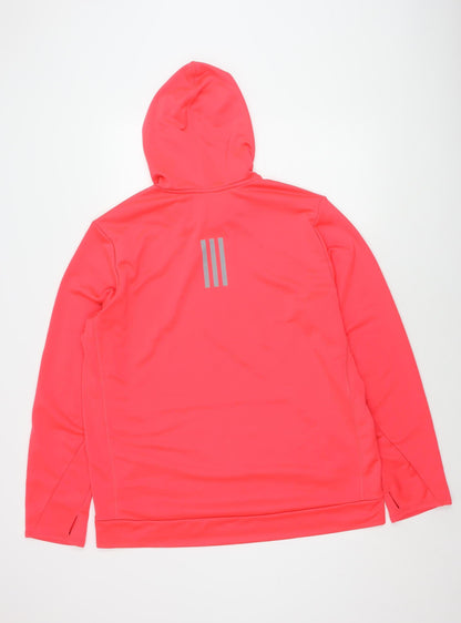 Mens UK Size XL adidas Red Pullover Hoodie