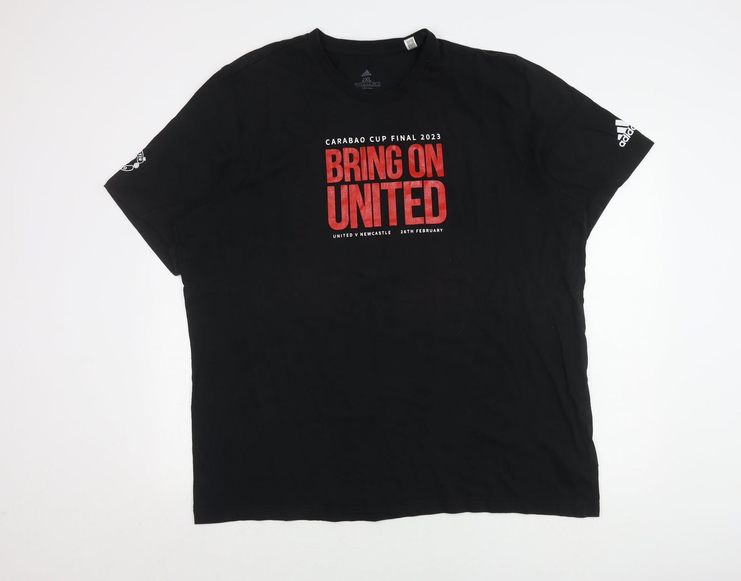 Adidas Black 2XL Men's Sport Tee - Bring On United