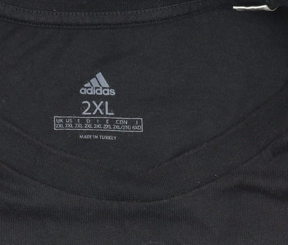 Adidas Black 2XL Men's Sport Tee - Bring On United