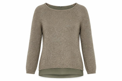 Womens UK Size 12 Laura Ashley Beige Pullover Jumper